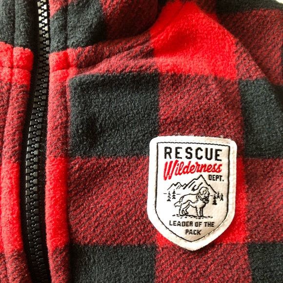 Carters Black and Red Plaid Vest - Picture 6 of 6